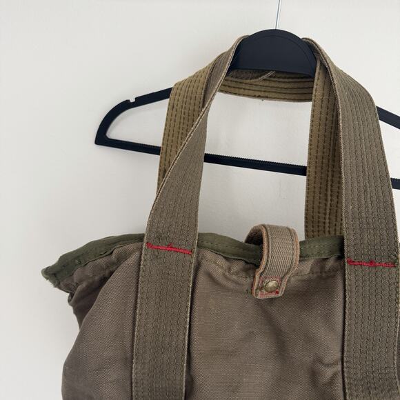Vintage GAP Tote Bag Rugged Cotton Canvas Utility Workwear Gorp Military Y2K - Picture 3 of 12
